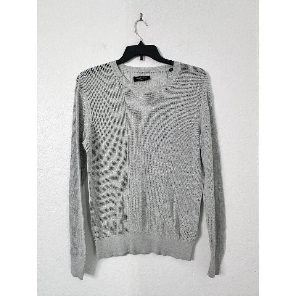 All Saints Gray Crew Neck Sweater